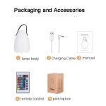 16 Farben LED-Nachtlicht mit Griff, hängende Laterne, wiederaufladbare USB-Tischlampe – Bild 2