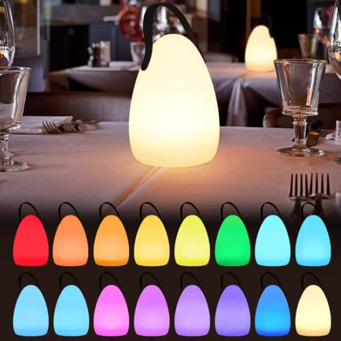 16 Farben LED-Nachtlicht mit Griff, hängende Laterne, wiederaufladbare USB-Tischlampe – Bild 5