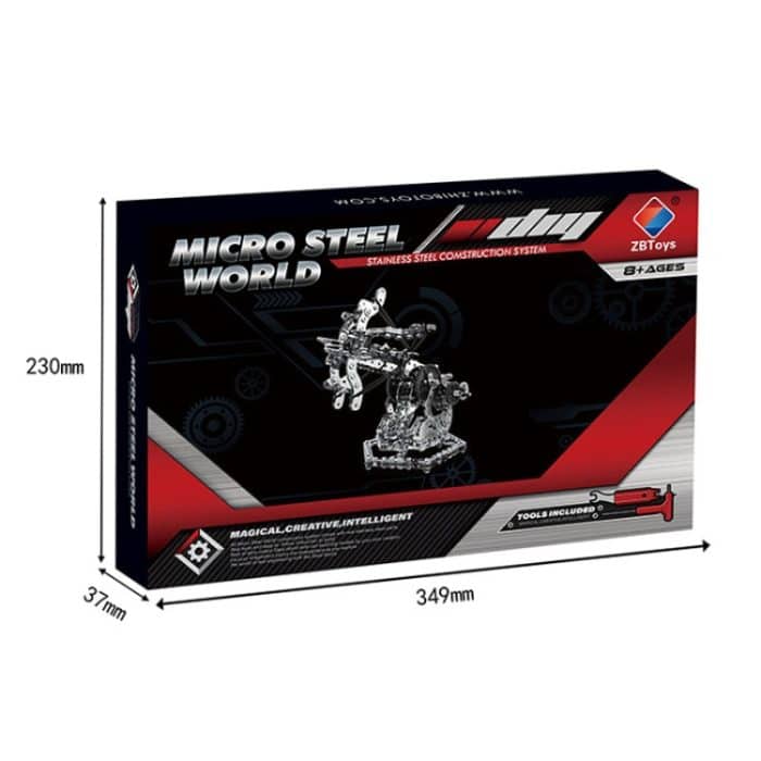 ZBToys 812 Stück Metallmodell mit hohem Schwierigkeitsgrad, zusammengebaute Intelligenz, handmontierter Schraubendreher, Getriebe, mechanische Blöcke – Bild 9