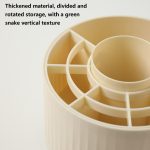 Desktop-Rotations-Make-up-Pinsel-Eimer-Schminktischständer – Bild 3