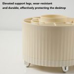 Desktop-Rotations-Make-up-Pinsel-Eimer-Schminktischständer – Bild 4