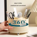 Desktop-Rotations-Make-up-Pinsel-Eimer-Schminktischständer – Bild 6