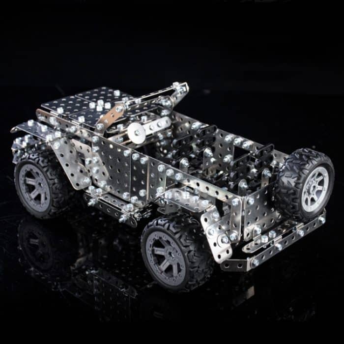 Zusammenbau von Geländefahrzeugen, Intelligenzhandbuch, Zusammenbau von Spielzeug, Maschinen, Gebäude, Metallmodell – Bild 4