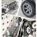 Zusammenbau von Geländefahrzeugen, Intelligenzhandbuch, Zusammenbau von Spielzeug, Maschinen, Gebäude, Metallmodell – Bild 9