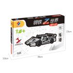 Montage Metall Auto Modell Intelligenz handgemachte Montage Spielzeug Baustein – Bild 9