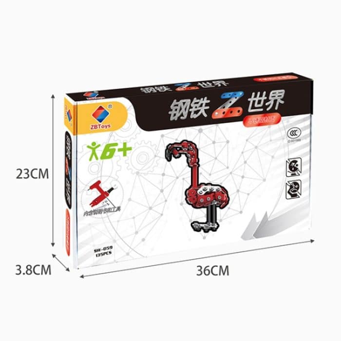 Kinder Spielzeug Metall Baustein mechanische handgemachte Montage Tiermodell – Bild 4