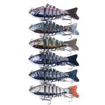 HENGJIA 10 cm 24 g bionischer mehrteiliger Fischköder aus Kunststoff, galvanisiert, gefälschter Köder, JM060 (1), JM060 (2), JM060 (3), JM060 (4), JM060 (5) – Bild 2