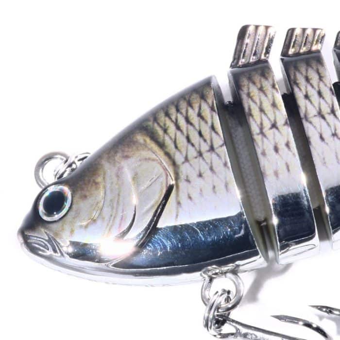 HENGJIA 10 cm 24 g bionischer mehrteiliger Fischköder aus Kunststoff, galvanisiert, gefälschter Köder, JM060 (1), JM060 (2), JM060 (3), JM060 (4), JM060 (5) – Bild 4