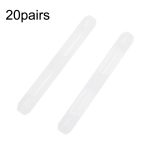 20 Paar rutschfeste Silikon-Brillenfußabdeckungsrahmen Spiegelbein-Dekompressions-Anti-Drop-Anti-Allergie-Gummimanschette