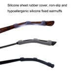 20 Paar rutschfeste Silikon-Brillenfußabdeckungsrahmen Spiegelbein-Dekompressions-Anti-Drop-Anti-Allergie-Gummimanschette – Bild 6