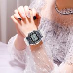 Outdoor-Sport, einfache transparente Hülle, wasserdichte, leuchtende elektronische Uhr – Bild 4