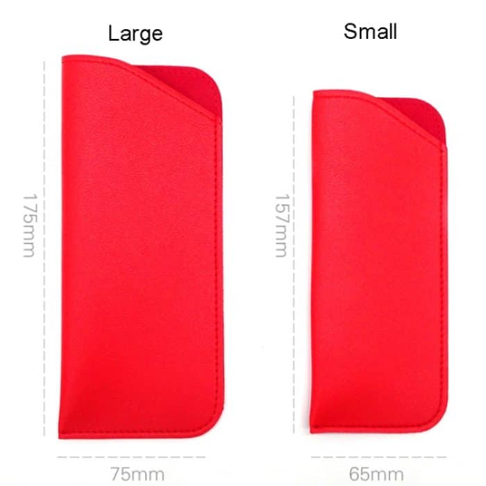 Offene Sonnenbrillentasche aus verdicktem Leder, tragbare, staubdichte Aufbewahrungstasche – Bild 2