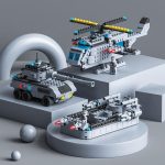 LELE BROTHER Kinder kleine Pellet intelligente Montage Spielzeug Bausteine – Bild 4