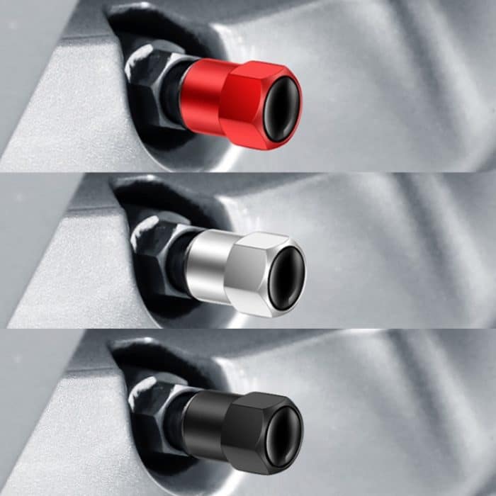 4 teile/satz Sechseckige Metall Reifen Ventil Kappen Automobil Universal Modifizierte Ventil Abdeckungen, Hexagonal – Bild 8