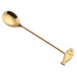 Cartoon-Haustier-Rührlöffel, Gabel, Obstgabel, Dessertschaufel aus Edelstahl 304