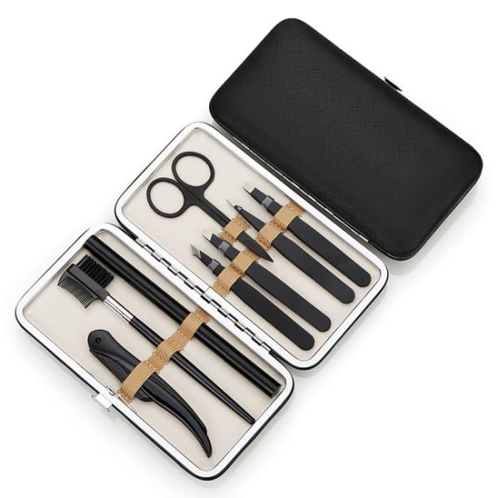 TBD06042265.jpg 8-in-1 8-in-1 Augenbrauen-Trimm-Set, Augenbrauenschere, Heim-Make-up-Zubehör – Bild 1