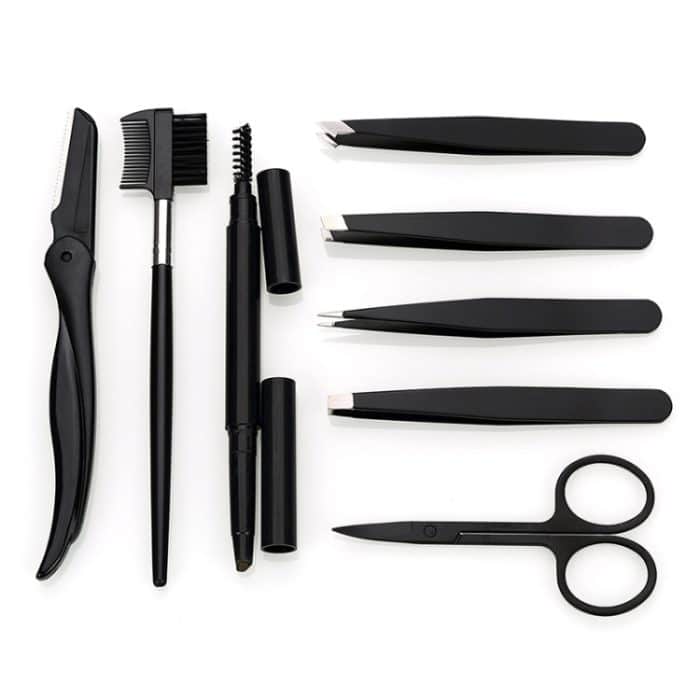 TBD06042265_2.jpg 8-in-1 8-in-1 Augenbrauen-Trimm-Set, Augenbrauenschere, Heim-Make-up-Zubehör – Bild 3