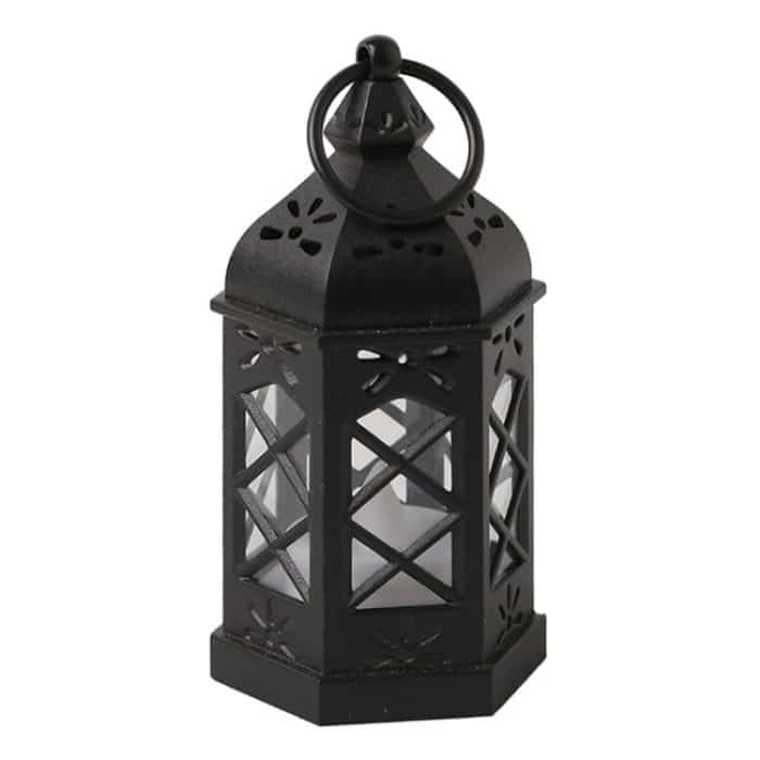 LED elektronisches Kerzenlicht tragbare Lampe Windlampe Retro dekorative Lichter – Bild 1