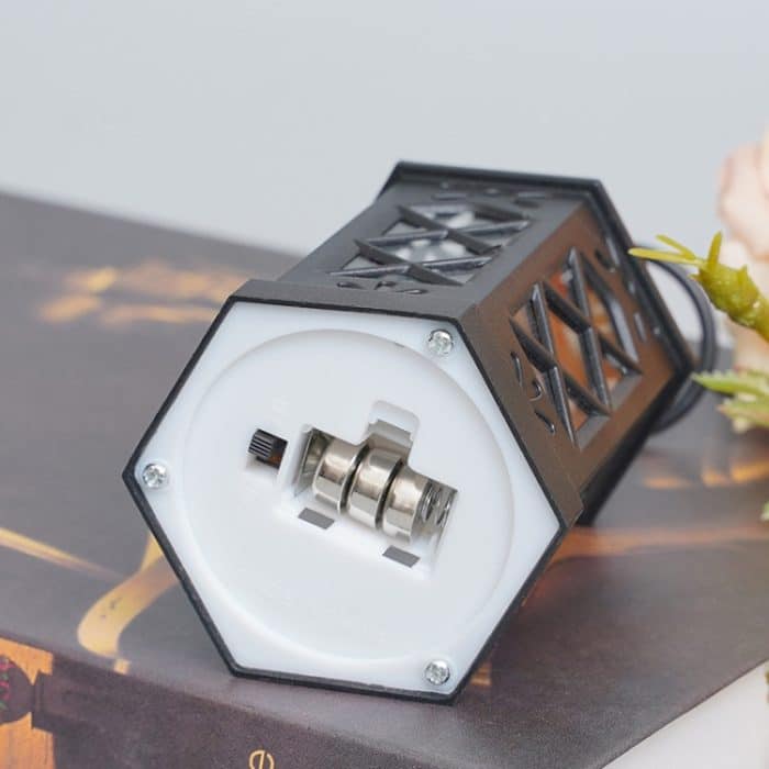 LED elektronisches Kerzenlicht tragbare Lampe Windlampe Retro dekorative Lichter – Bild 4