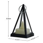 Kubische Dreieck LED elektronische Kerzenlichter Pyramide Party Atmosphäre Dekoration Lampen – Bild 3