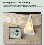 Kubische Dreieck LED elektronische Kerzenlichter Pyramide Party Atmosphäre Dekoration Lampen – Bild 4