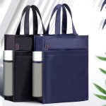 BeiDuoMei Tragbare Aktentasche, A4, wasserdichter Reißverschluss-Ordner, kann Wasserbecher-Aufbewahrungstasche verstauen – Bild 2