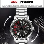 SANDA P1057 Herren-Skelett-Quarz-Stahlarmband, personalisierte Uhr – Bild 4