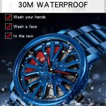 SANDA P1057 Herren-Skelett-Quarz-Stahlarmband, personalisierte Uhr – Bild 6