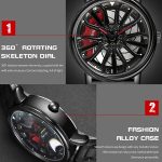 SANDA P1057 Herren-Skelett-Quarz-Stahlarmband, personalisierte Uhr – Bild 9