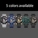 Curren 8395 Kalender Herren-Quarzuhr mit sechs Zeigern und Stahlarmband – Bild 2