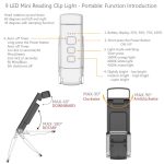 USB-Aufladung, tragbar, abnehmbar, Leseclip, drehbar, Augenschutz, Mini-LED-Schreibtischlampe – Bild 4