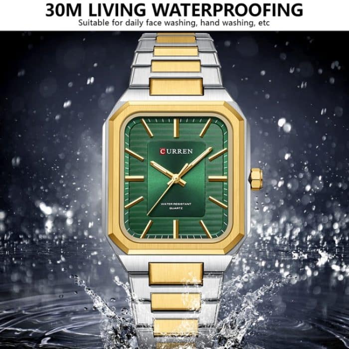 Curren 8457 Business-Stahlarmband, quadratische Herren-Quarzuhr – Bild 5