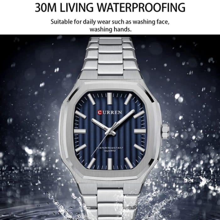 Curren 8458 Business-Herren-Quarzuhr mit Stahlarmband – Bild 5