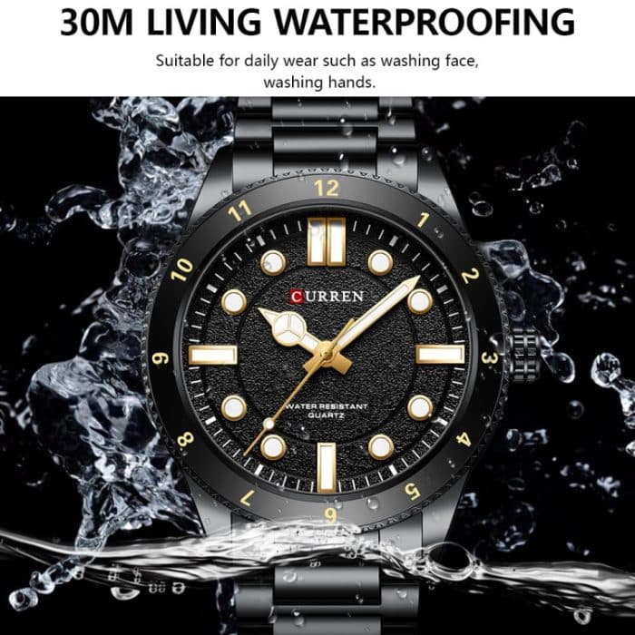 Curren 8450 Business-Sport-Herren-Quarzuhr mit Stahlarmband – Bild 3