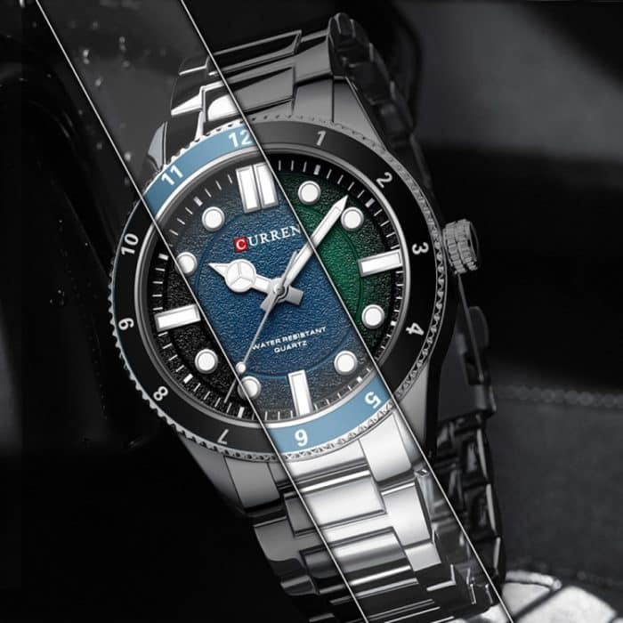 Curren 8450 Business-Sport-Herren-Quarzuhr mit Stahlarmband – Bild 6