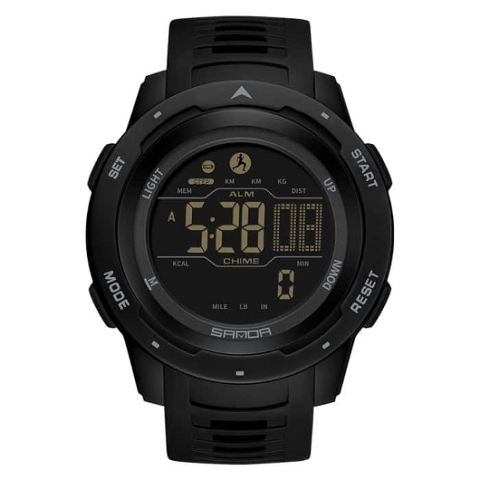 TBD0604431801A.jpg SANDA 2145 Kalorien-Schrittzähler-Wecker, wasserdicht, multifunktional, für Wandern, Sport, stoßfeste Smartwatch – Bild 1