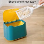 Push-Tisch-Papierkorb mit Deckel, kleine, geruchsisolierende Katzentoilette, 17.8 x 13 x 13.5cm – Bild 5