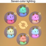 Drachen-Silikon-Schlaf-Nachtlicht, Geschenk für Kinder, wiederaufladbare USB-Atmosphärenlaterne – Bild 3