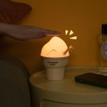 Eiscreme-Ente-Cartoon-Nachtlicht, Schlafzimmer, USB-Aufladung, Umgebungslampe – Bild 7