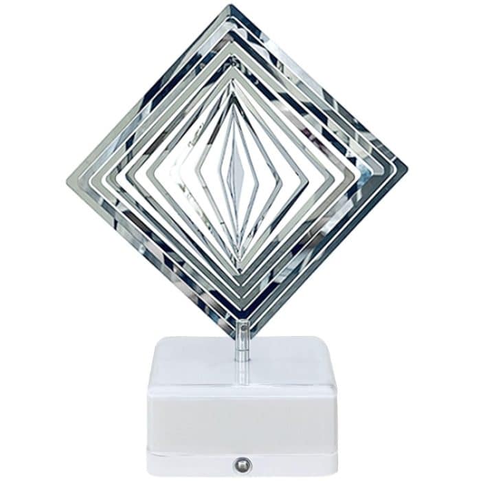 3D rotierende Nachttischlampe, Nachtlicht, LED, wiederaufladbar, Umgebungslicht, dekorative Verzierung – Bild 3