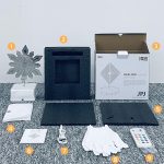 3D rotierende Nachttischlampe, Nachtlicht, LED, wiederaufladbar, Umgebungslicht, dekorative Verzierung – Bild 8