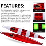 PROBEROS F125 Jogging Steelhead Tiefseeboot-Angelköder Schnell sinkender Meeresangel-Kunstköder, 150g, 200g – Bild 9