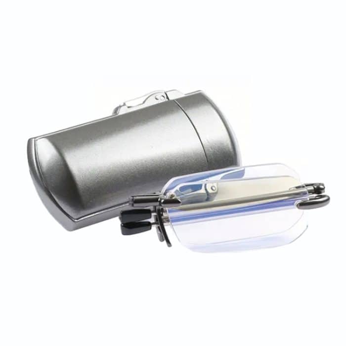 Mit Clip-Gürteletui in leichterer Form, Anti-Blaulicht, randlose, faltbare Presbyopie-Brille – Bild 3