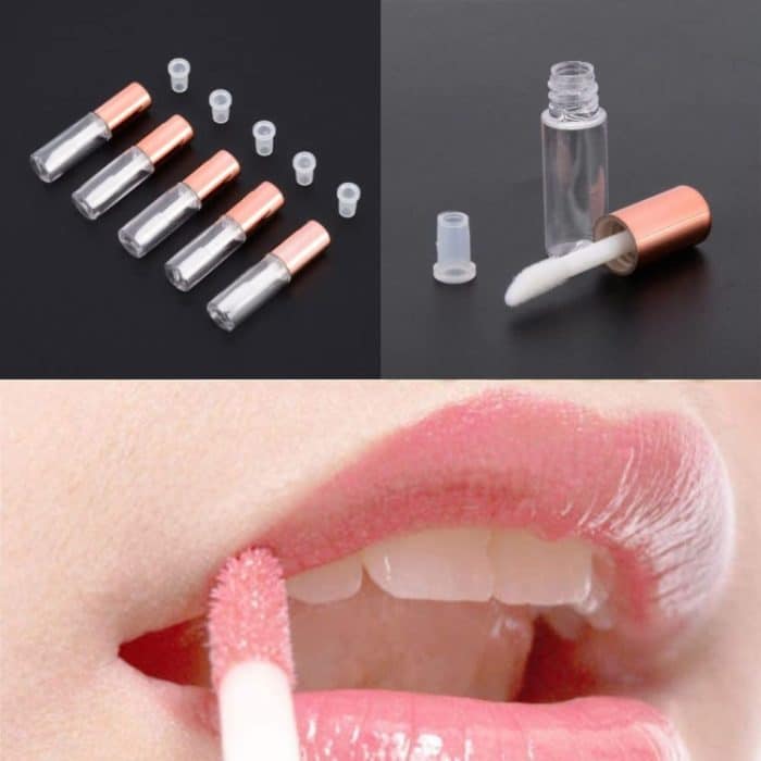 5 Stück Lip Glaze Testprobe Flasche Mini DIY hausgemachte Lipgloss Flaschen Lippenöl Flasche – Bild 7