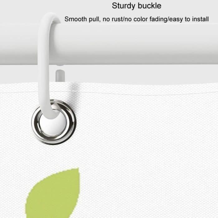 Wasserdichter Duschvorhang mit Blattdruck, verdickter Polyester-Badezimmervorhang, 80x180cm, 100x200cm, 120x200cm, 150x200cm, 180x200cm, 200x200cm, 220x200cm, 240x200cm, 260x200cm, 280x200cm, 300x200cm, 100x180cm, 120x180cm, 150x180cm, 180x180cm... – Bild 3