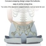 BEWALKER faltbares Reisesitzkissen, atmungsaktives Memory-Schaum-Stuhlkissen – Bild 6