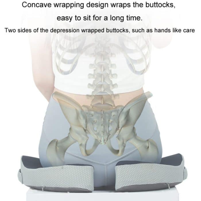 BEWALKER faltbares Reisesitzkissen, atmungsaktives Memory-Schaum-Stuhlkissen – Bild 6