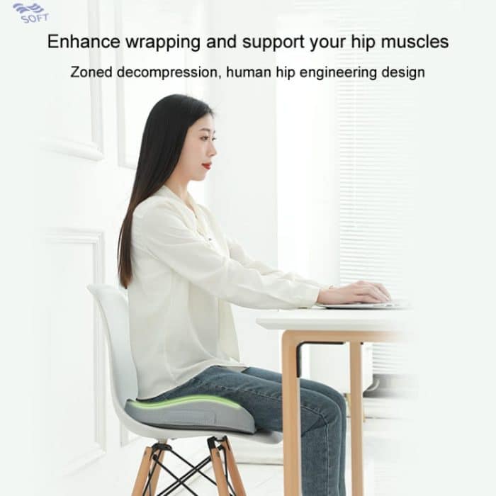 BEWALKER faltbares Reisesitzkissen, atmungsaktives Memory-Schaum-Stuhlkissen – Bild 7