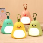 Cartoon LED tragbares Nachtlicht USB wiederaufladbar Plug-in Schlafzimmer Nachttischlampe – Bild 2