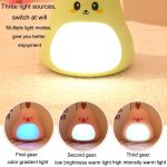Cartoon LED tragbares Nachtlicht USB wiederaufladbar Plug-in Schlafzimmer Nachttischlampe – Bild 7
